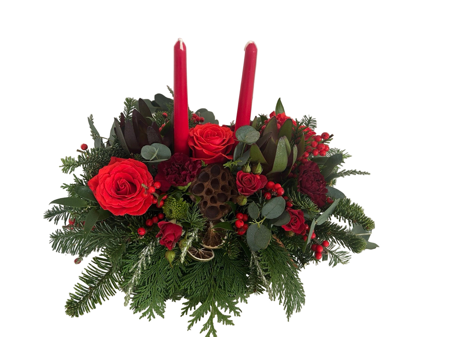 Red Berry Christmas Centrepiece